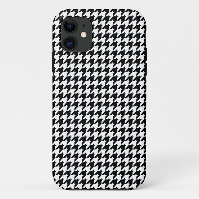 Funda De Case-Mate Para iPhone modelo del houndstooth (Reverso)