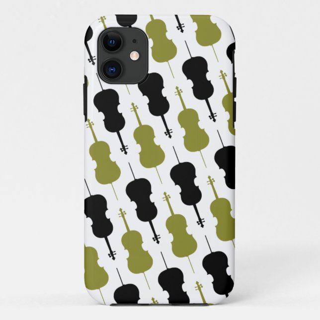 Funda De Case-Mate Para iPhone Modelo del Musical del violoncelo (Reverso)