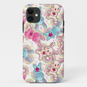 Funda Para iPhone 11 Modelo del niño de Kawaii con Doodles lindos