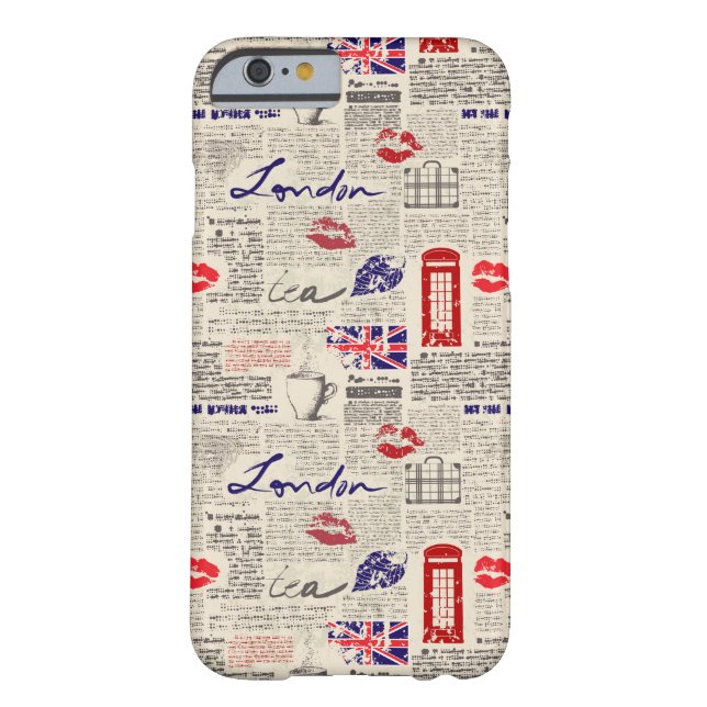 Funda De Case-Mate Para iPhone Modelo del periódico de Londres (Reverso)