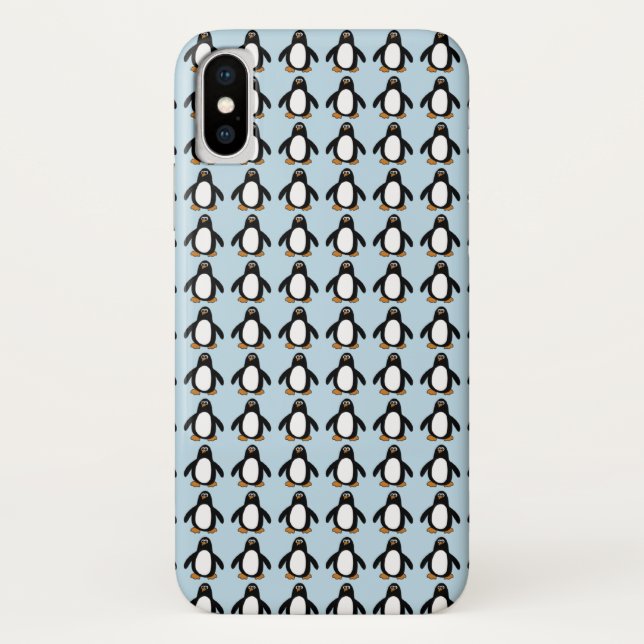 Funda De Case-Mate Para iPhone Modelo del pingüino (Reverso)