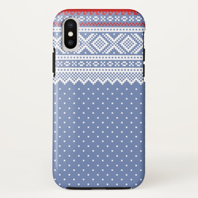 Funda De Case-Mate Para iPhone Modelo del suéter del navidad de Mariusgenser (Reverso)