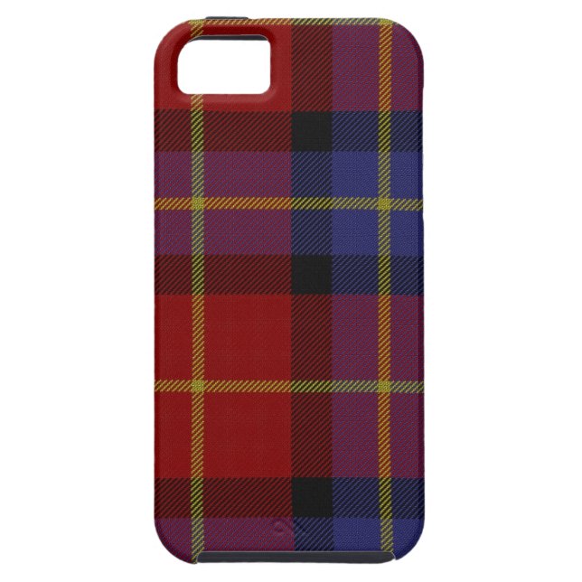 Funda De Case-Mate Para iPhone Modelo del tartán (Atrás)