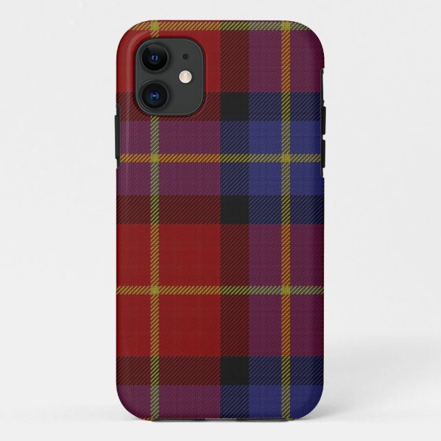 Funda De Case-Mate Para iPhone Modelo del tartán (Reverso)