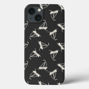 Funda Para iPhone 13 Modelo del velero del Doodle