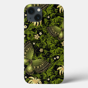 Funda Para iPhone 13 Modelo del Verde-oro de la primavera