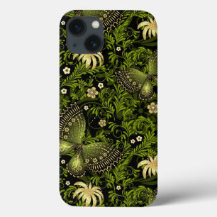 Funda Para iPhone 13 Modelo del Verde-oro de la primavera