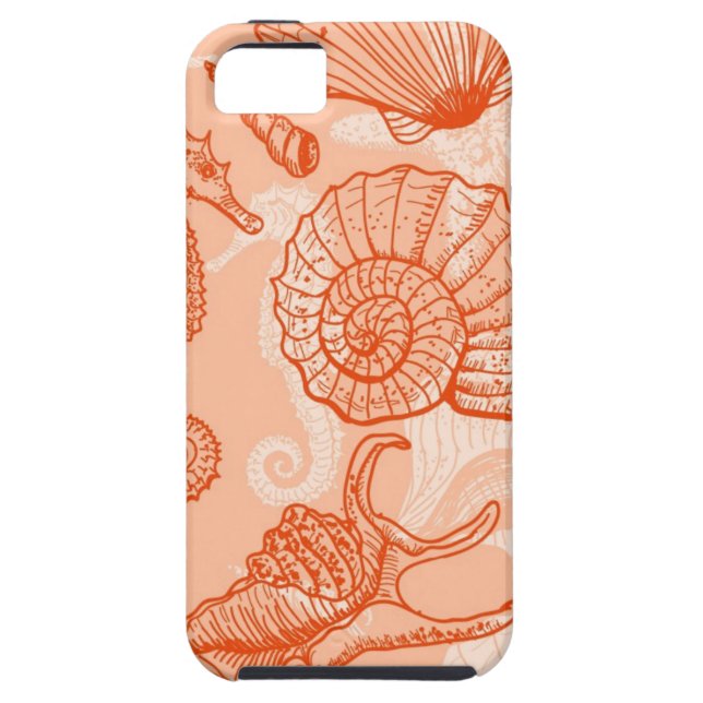 Funda De Case-Mate Para iPhone Modelo dibujado mano del mar (Atrás)
