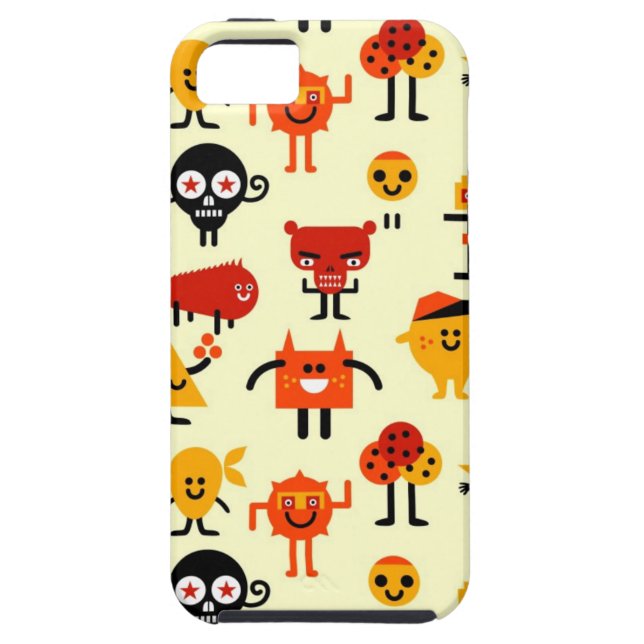 Funda De Case-Mate Para iPhone Modelo divertido de los monstruos (Atrás)