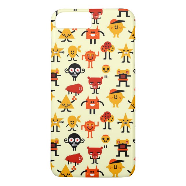 Funda De Case-Mate Para iPhone Modelo divertido de los monstruos (Reverso)