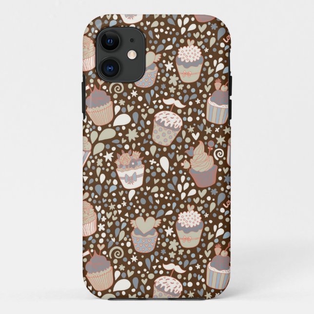 Funda De Case-Mate Para iPhone Modelo dulce hecho de magdalenas sabrosas (Reverso)
