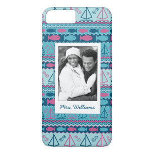 Funda Para iPhone 8 Plus/7 Plus Modelo el   de los pescados y del velero de la
