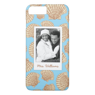 Funda Para iPhone 8 Plus/7 Plus Modelo el   del Seashell del vintage su foto y