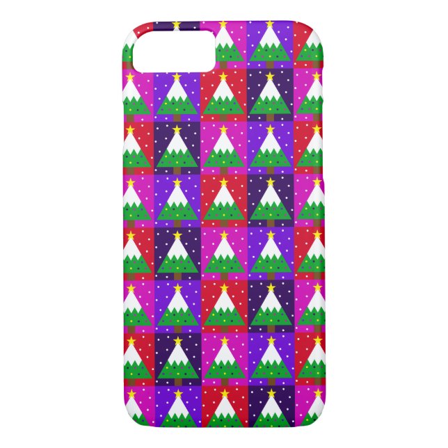 Funda De Case-Mate Para iPhone Modelo enrrollado del árbol de navidad (Reverso)