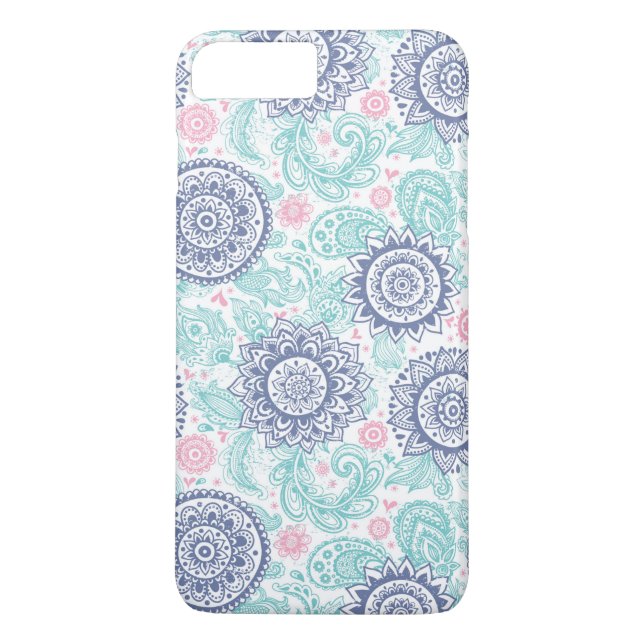 Funda De Case-Mate Para iPhone Modelo étnico de Paisley (Reverso)