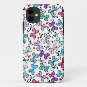 Funda Para iPhone 11 Modelo floral de la tarjeta del día de San