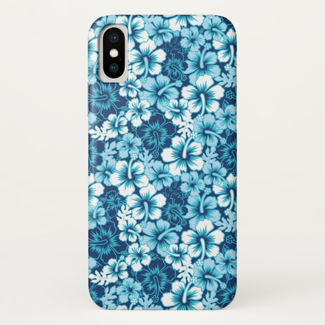 Funda De Case-Mate Para iPhone Modelo floral del hibisco de la resaca (Reverso)