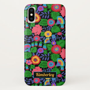 Funda Para iPhone X Modelo floral del verano de las flores coloridas