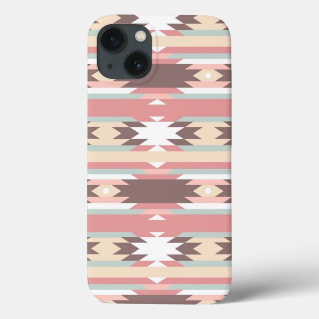 Funda De Case-Mate Para iPhone Modelo geométrico en el estilo azteca 2 (Reverso)