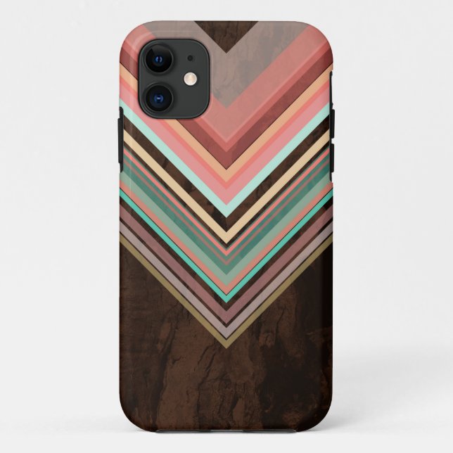 Funda De Case-Mate Para iPhone Modelo geométrico moderno y de moda del helado - (Reverso)