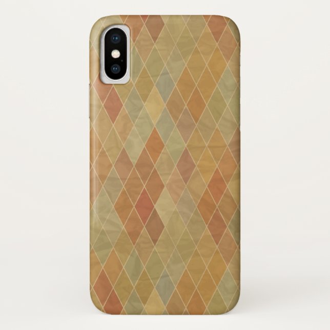 Funda De Case-Mate Para iPhone Modelo geométrico retro 2 (Reverso)