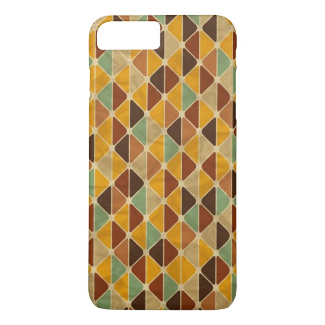 Funda De Case-Mate Para iPhone Modelo geométrico retro 3 (Reverso)