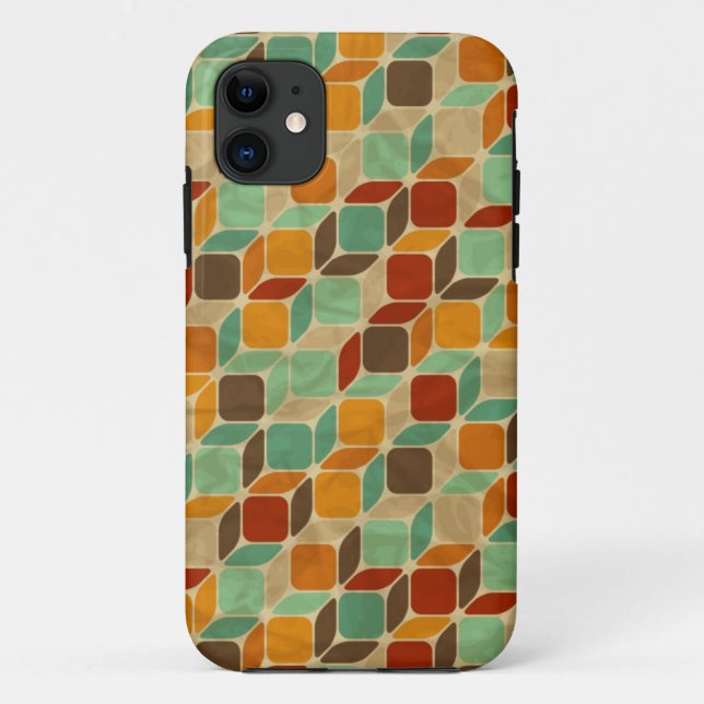 Funda De Case-Mate Para iPhone Modelo geométrico retro 4 (Reverso)
