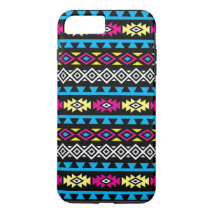 Funda Para iPhone 8 Plus/7 Plus Modelo grande estilizado azteca II CMYBW