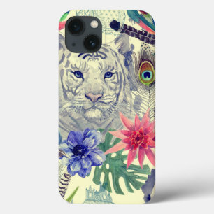 title_seo2 Modelo indio del tigre del estilo del vintage