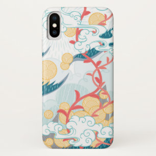 Funda Para iPhone X Modelo inspirado asiático de la naturaleza