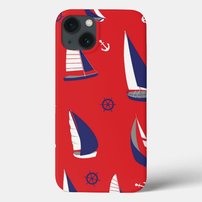 Funda De Case-Mate Para iPhone Modelo magro del velero (Reverso)
