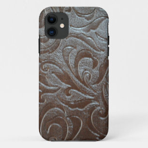 Funda Para iPhone 11 Modelo marrón del cuero del país occidental del