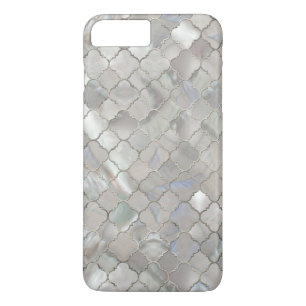Funda Para iPhone 8 Plus/7 Plus Modelo marroquí de Quatrefoil nacarado