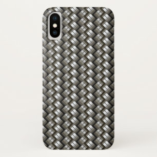 Funda Para iPhone X Modelo metalizado tejido