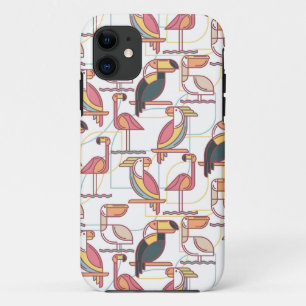 Funda Para iPhone 11 Modelo moderno con los pájaros tropicales