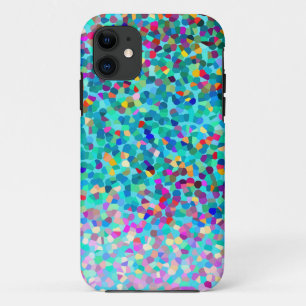 Funda Para iPhone 11 Modelo multicolor azul colorido del arte abstracto