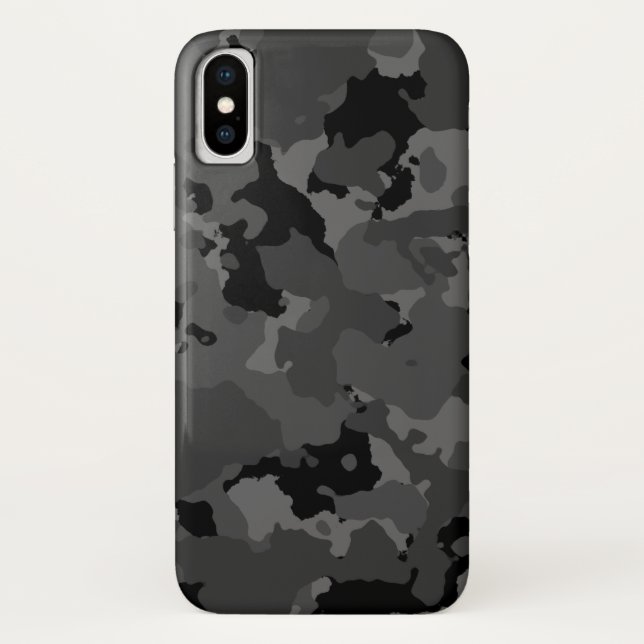 Funda De Case-Mate Para iPhone Modelo oscuro de Camo (Reverso)