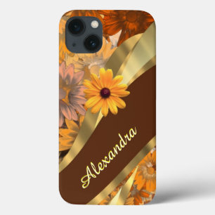 Funda Para iPhone 13 Modelo personalizado floral coloreado caída bonita