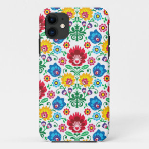 Funda Para iPhone 11 Modelo popular floral polaco tradicional del