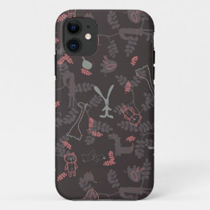 Funda Para iPhone 11 modelo que exhibe los animales 1 del bebé