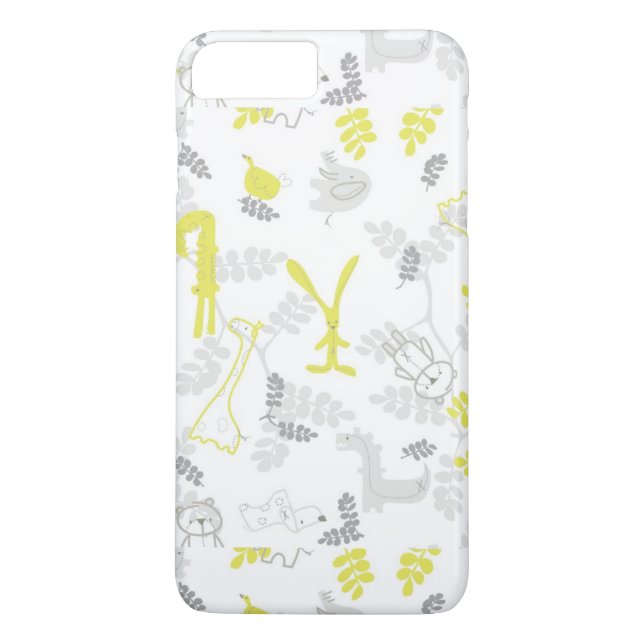 Funda De Case-Mate Para iPhone modelo que exhibe los animales 2 del bebé (Reverso)