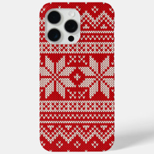 Funda Para iPhone 15 Pro Max Modelo que hace punto del suéter del navidad -