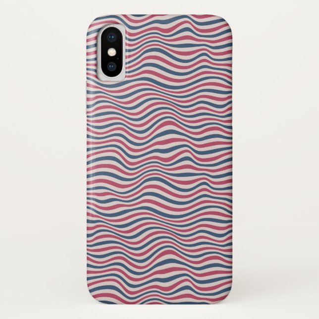 Funda De Case-Mate Para iPhone Modelo rayado 2 (Reverso)