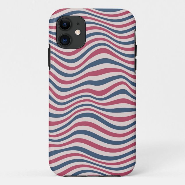 Funda De Case-Mate Para iPhone Modelo rayado 2 (Reverso)