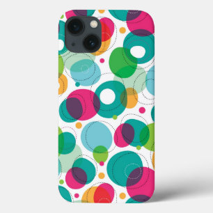 Funda Para iPhone 13 Modelo redondo de los niños de las burbujas