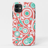 Modelo retro coralino de Paisley
