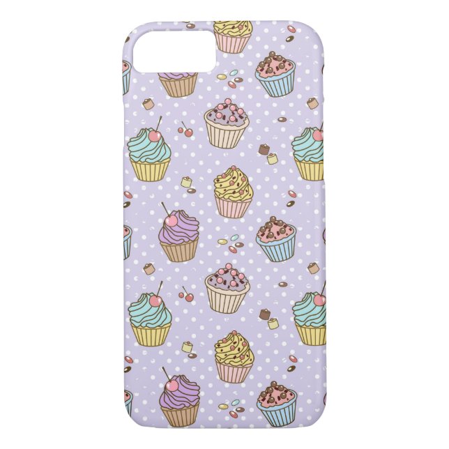 Funda De Case-Mate Para iPhone Modelo retro de los dulces (Reverso)