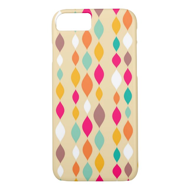 Funda De Case-Mate Para iPhone Modelo retro del extracto del estilo (Reverso)