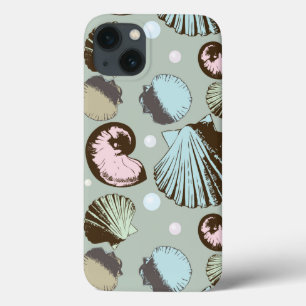 Funda Para iPhone 13 Modelo retro del Seashell