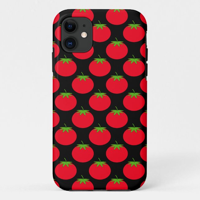 Funda De Case-Mate Para iPhone Modelo rojo del tomate (Reverso)